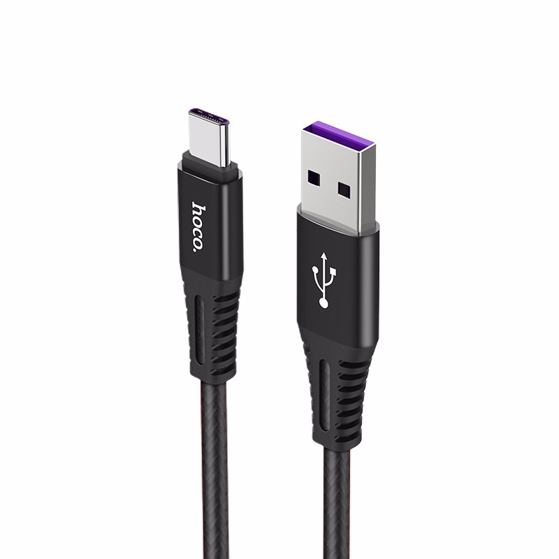 

HOCO черный 1 м, Быстрый зарядный кабель USB Type-C