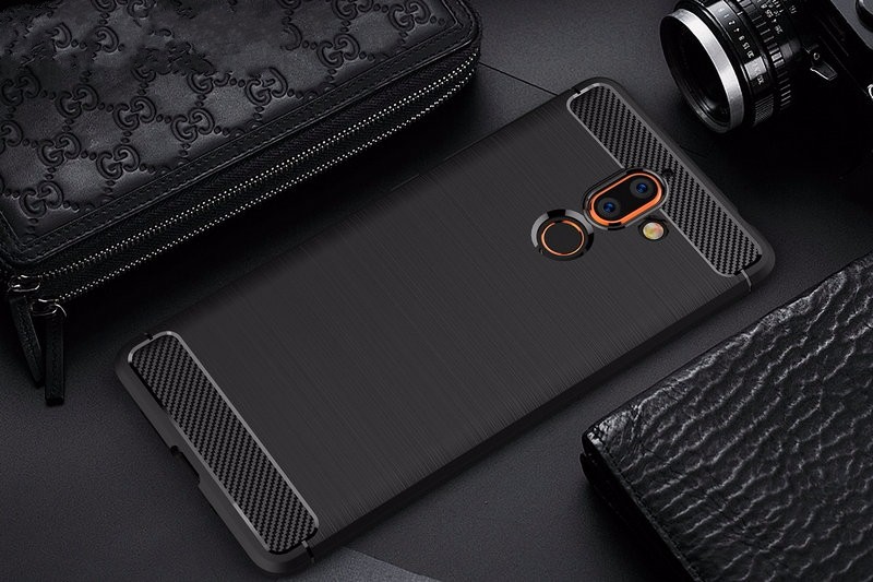 

WIERSS черный для Nokia 7 Plus, для Nokia 7 Plus Shockproof Leather Case