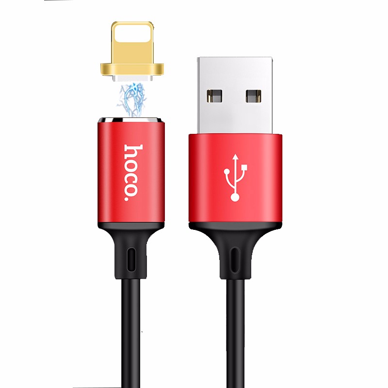фото Ihoco мобильный телефон charge data cable магнитная молния micro usb-адаптер char hoco красно-iphone 1 м