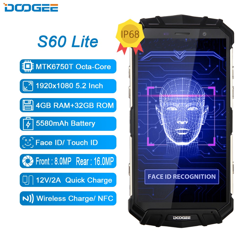 

DOOGEE черный 4ГБ, Сверхмощный смартфон DOOGEE S60 doogee phone