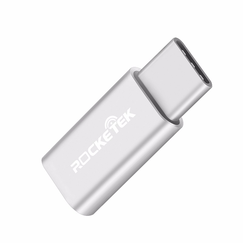 

ROCKETEK серебро, Micro USB для Type c OTG адаптер android Phone