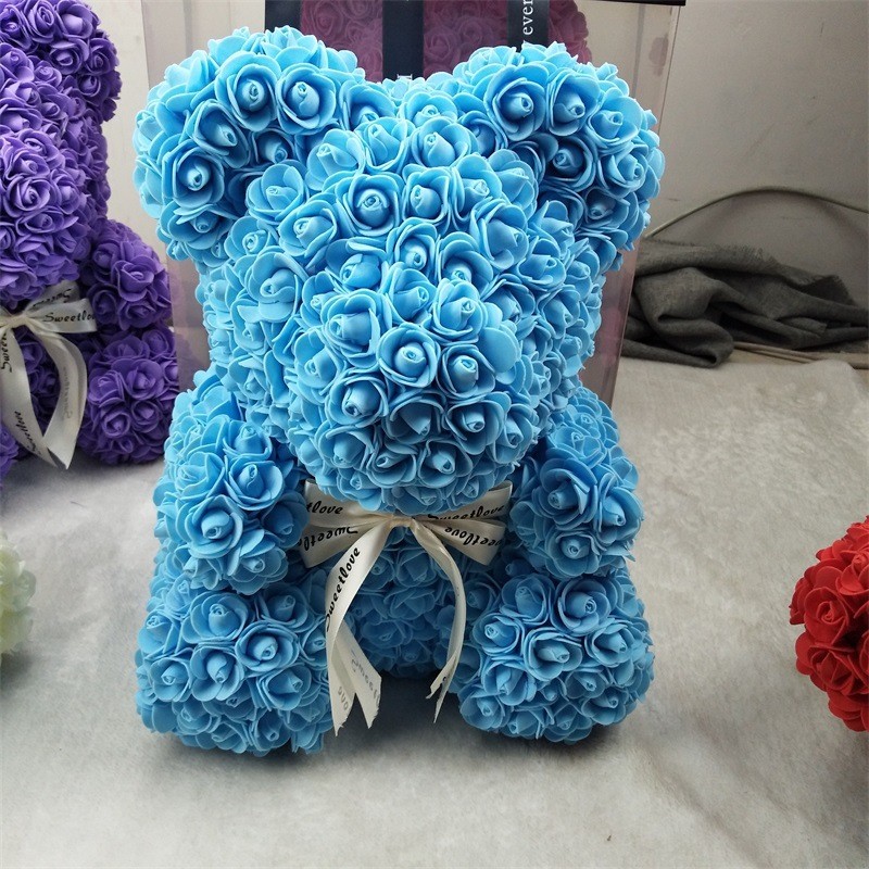 

bubble wish Blue 40 см, Розовый медведь