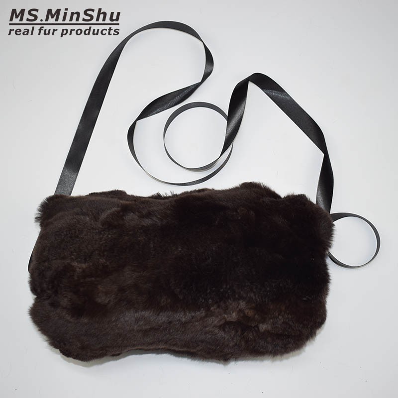 

MSMinShu Кофе Один размер, Настоящий мех