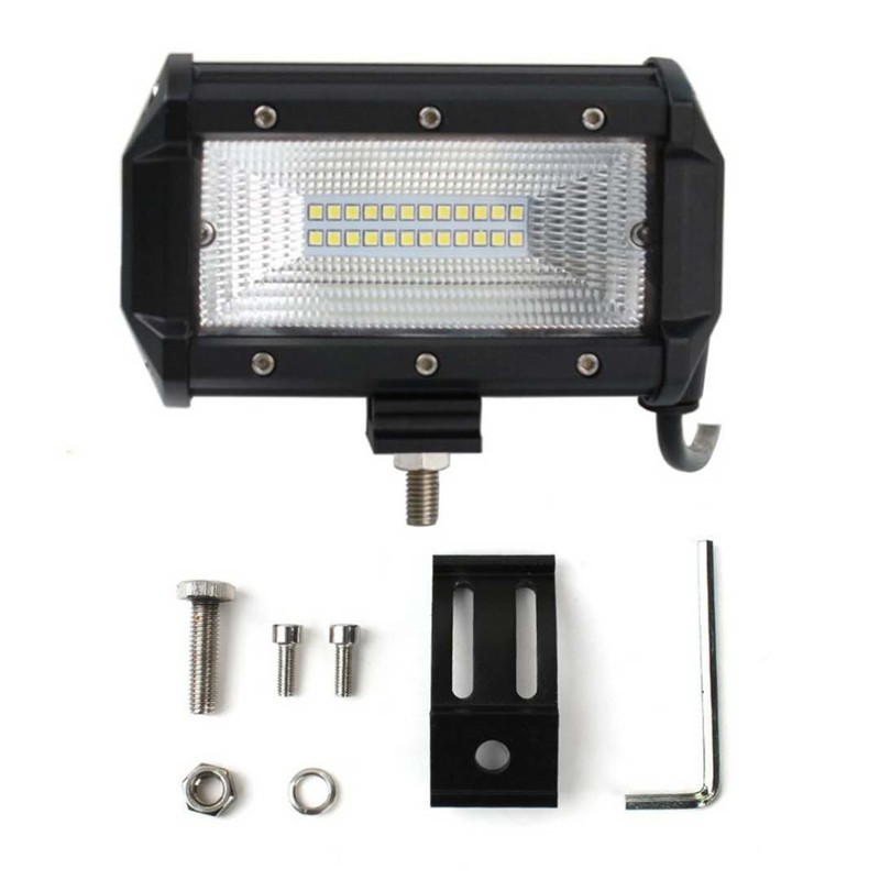 

ASLED Прожектор 72W 1PCS, Потолочное освещение внедорожника