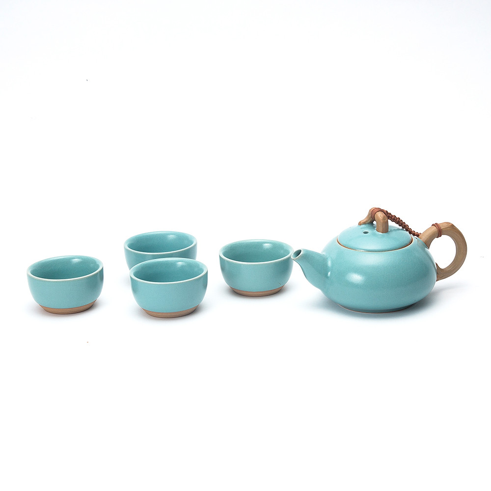 

Newchinaroad Небесно-голубой чайная посуда, чайный набор