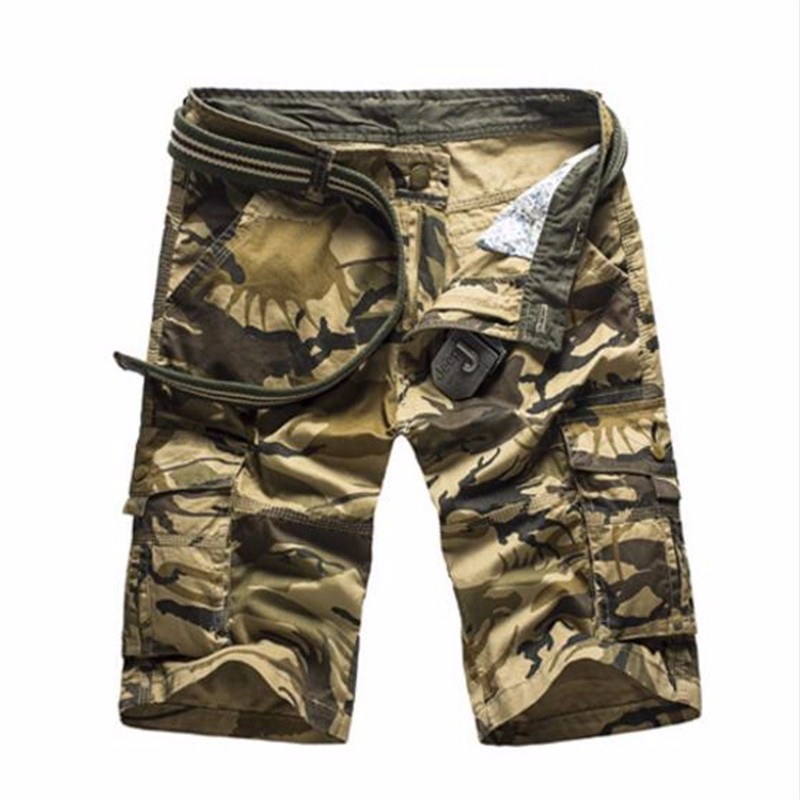 

AILOOGE Хаки камуфляж 38, Камуфляж Camo Cargo шорты