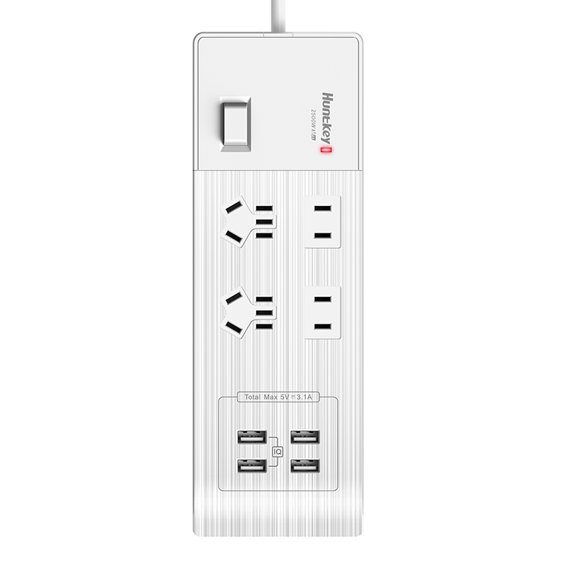 

JD Коллекция Xiaoxin 407 4 цифры 4USB 3,1A 1,8 метра дефолт, Joycollection
