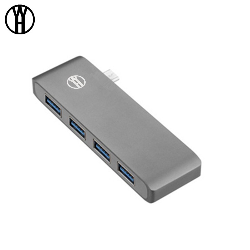 

WH Темно-серый, usb Тип C Hub 4 в 1 адаптере USB C Hub