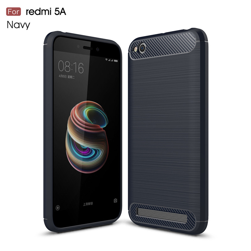 

KYKEO Синий цвет Redmi 5A, Carbon Fiber Phone Cases For xiaomi redmi 5A