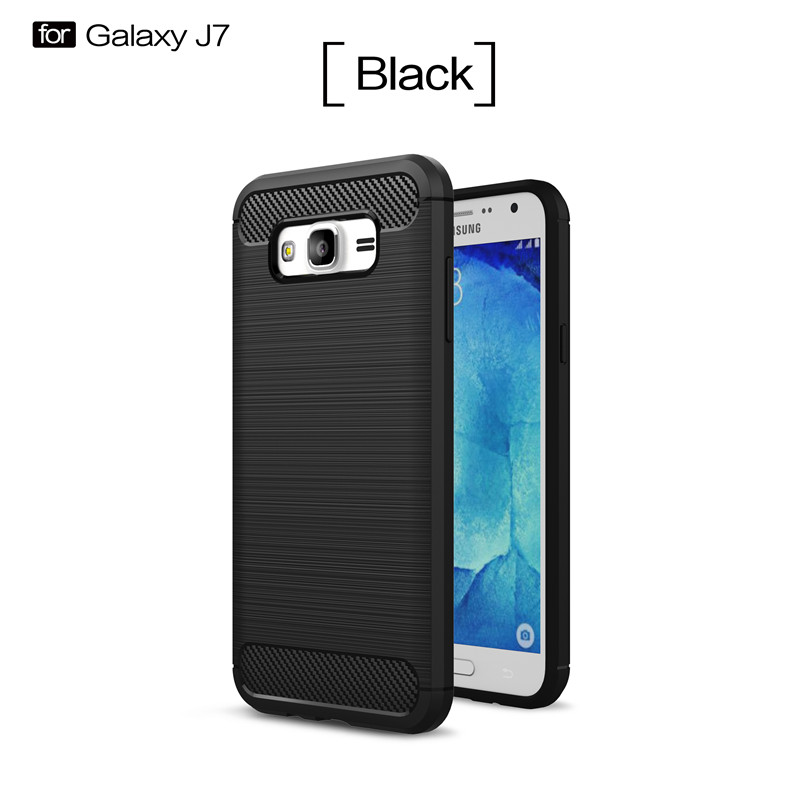 

KYKEO Черный Samsung Galaxy J72015, Carbon Fiber Phone Case For Samsung Galaxy J7 2015