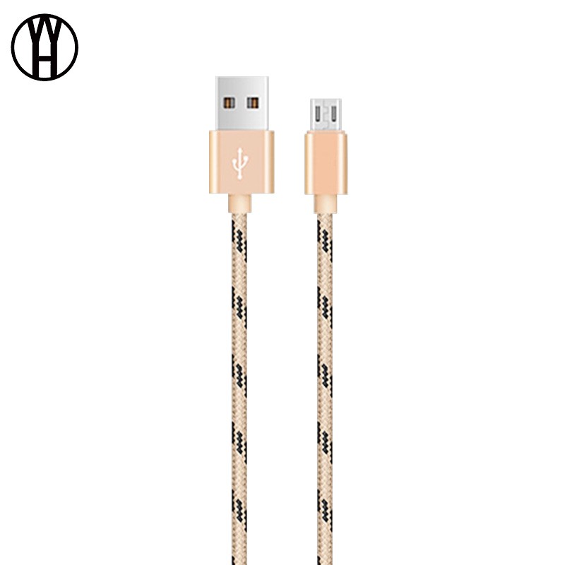 фото Микро-usb-кабель wh золотой цвет 1 м