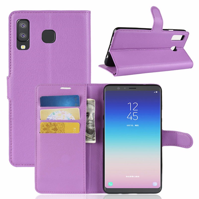 

WIERSS Пурпурный для Samsung Galaxy A9 Star, для Samsung Galaxy A8 Star Wallet Phone Case