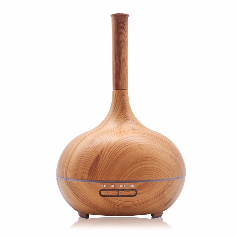 

TOMNEW Светло-коричневый Стандарт ЕС, TOMNEW 400ML Essential Oil Diffuser Увлажнитель Ультразвуковой Сильный Туман