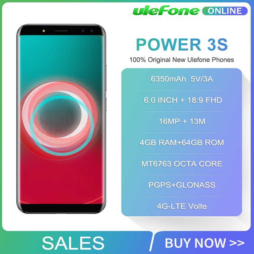 

Ulefone черный, Ulefone Power 3 S 60 Smartphone