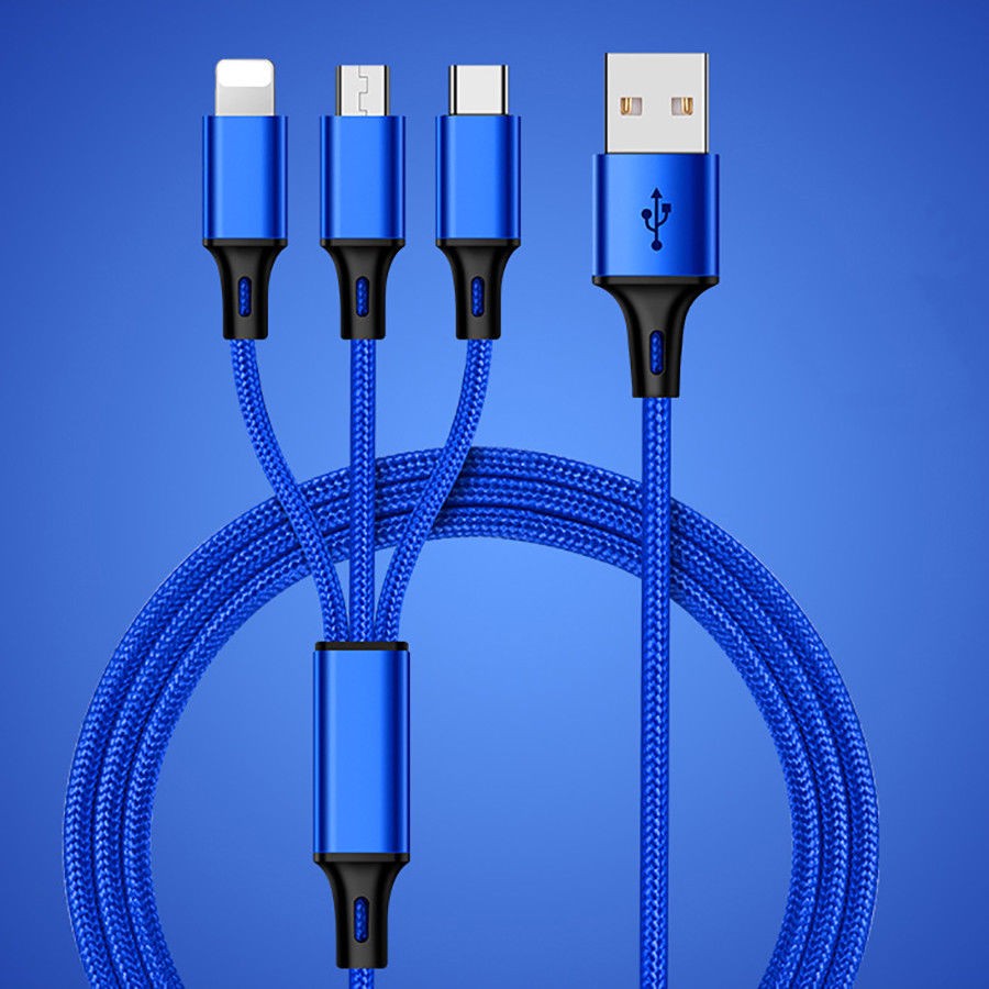 

PNY Blue 12м, 3 в 1 USB-кабель зарядного устройства