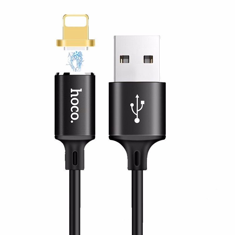 фото Ihoco мобильный телефон charge data cable магнитная молния micro usb-адаптер char hoco черно-iphone 1 м