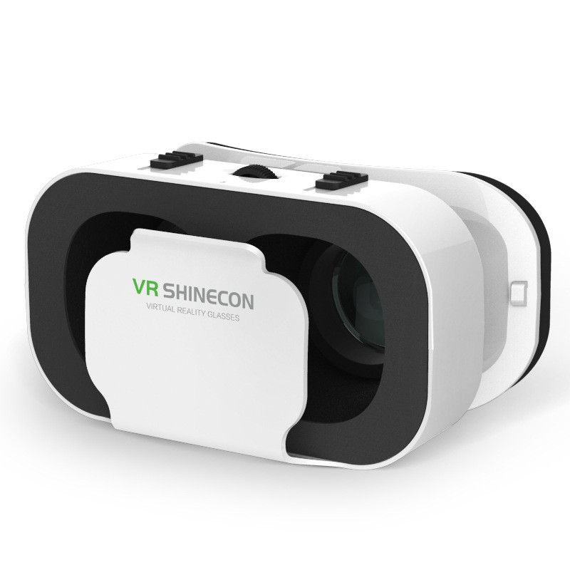 

JYSS Белый цвет, 5-го поколения VR SHINECON Панорамные очки VR с пультом дистанционного управлени