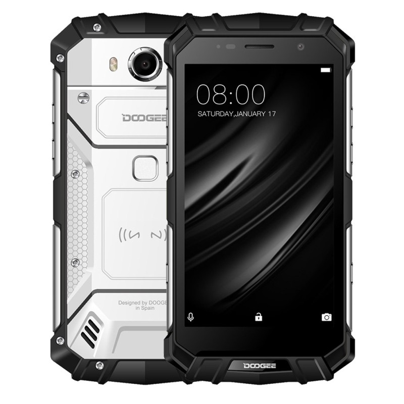 

DOOGEE Лунный серебристый свет Евровилка, Телефон DOOGEE S60 Lite с тройным подтверждением 4GB 32GB NFC OTA