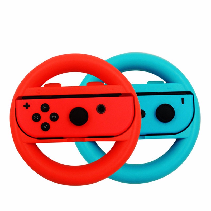 фото Высокое качество durable 2 pcs racing game steering wheel zhileyu blue red 2pc