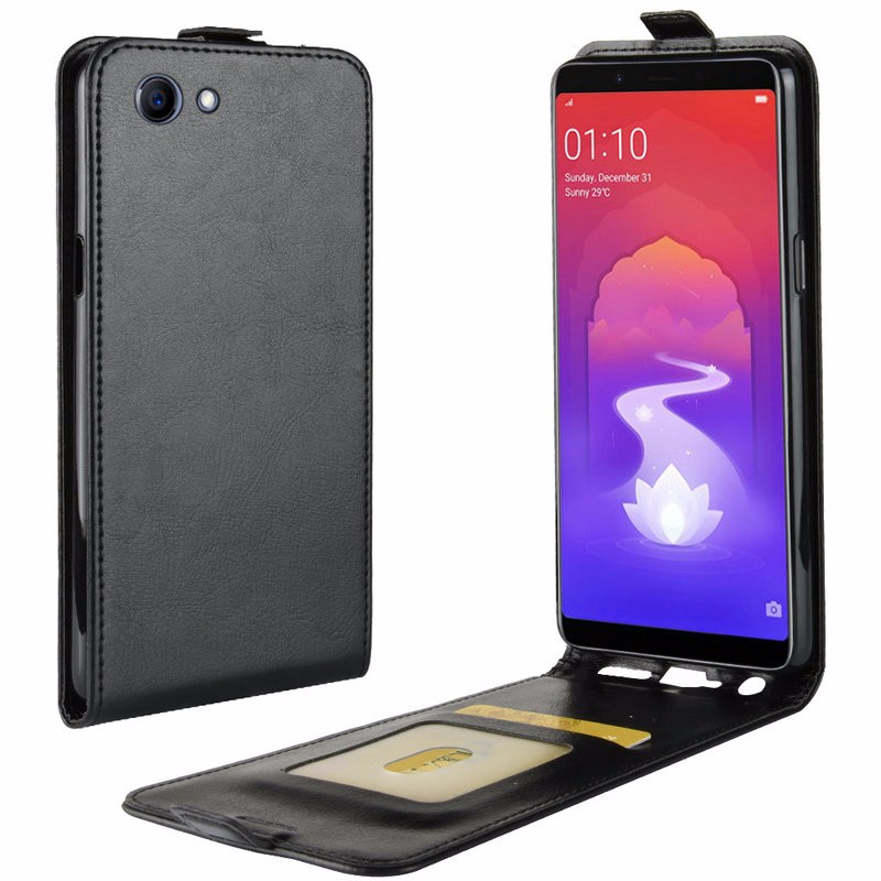 

WIERSS черный, для Oppo F7 Молодежный флип-кожаный чехол