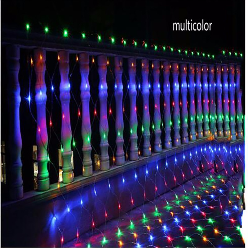 

LUOMU Multi-Color 3M2M 200LED, Светодиодный свет 220V рождественские огни на открытом воздухе