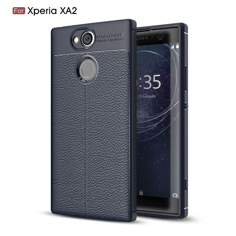 

Fecoprior Темно-синий, H4133 Задняя обложка для Sony Xperia XA2 XA 2 Корпус