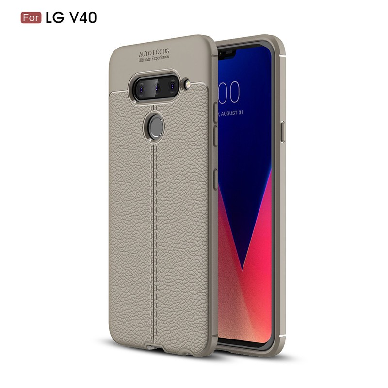 

Fecoprior Серый, Задняя обложка для LG V40 V 40 LGV40 Корпус Ultra Thin