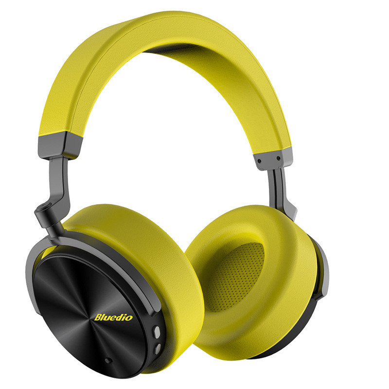 

chkj Yellow, Головная гарнитура Bluedio T5 Active Noise Canceling Беспроводная головка Bluetooth