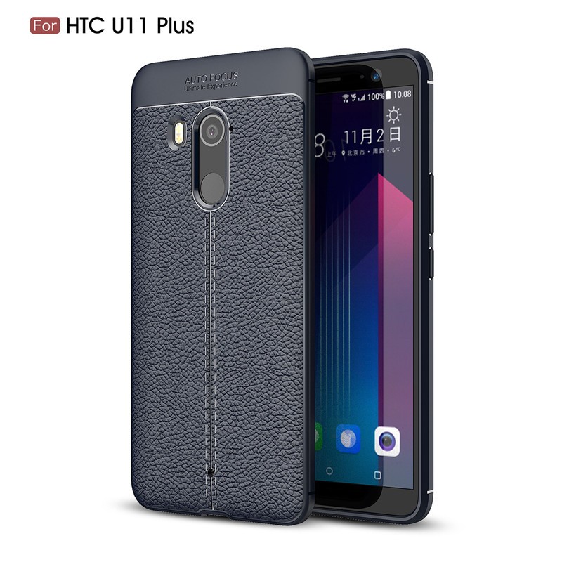 фото Задняя обложка для htc u11 plus u 11 u11plus чехол fecoprior темно-синий