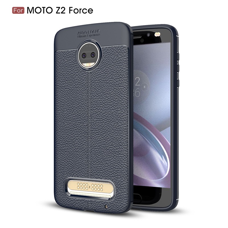 фото Задняя обложка для motorola moto z2 force case мягкий tpu silicon fecoprior purplish blue