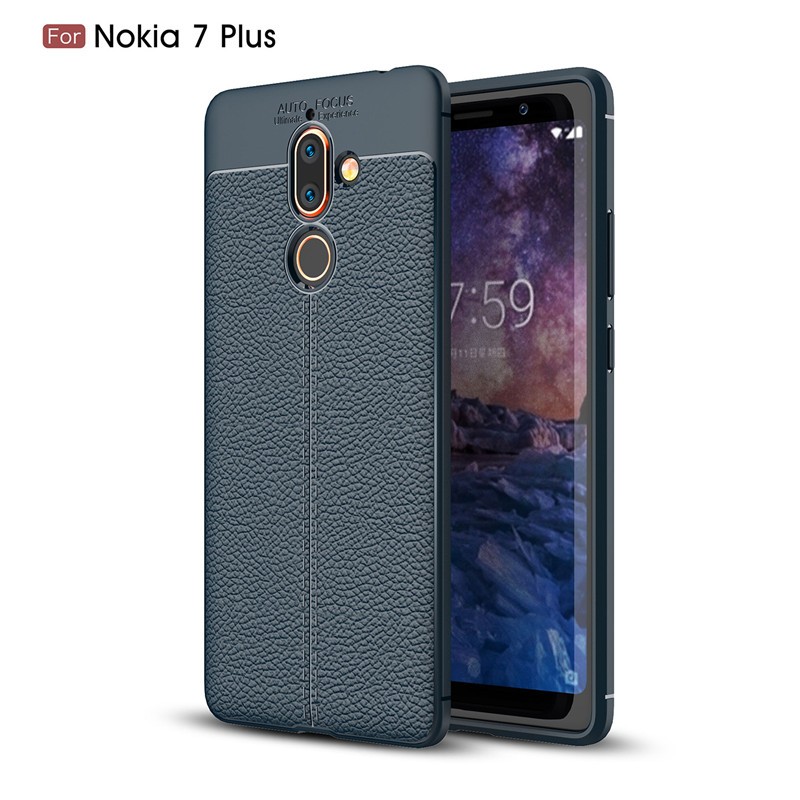 фото Задняя обложка для nokia 7 plus 7plus case мягкий tpu silicon fecoprior purplish blue