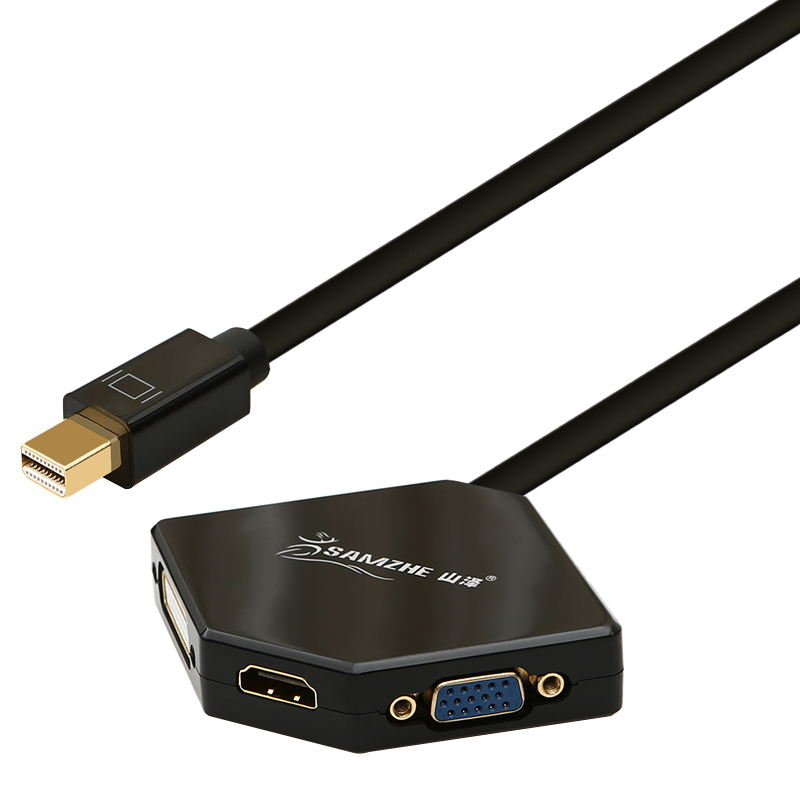 

JD Коллекция Mini DP очередь VGA HDMI DVI Black линия преобразования, joycollection