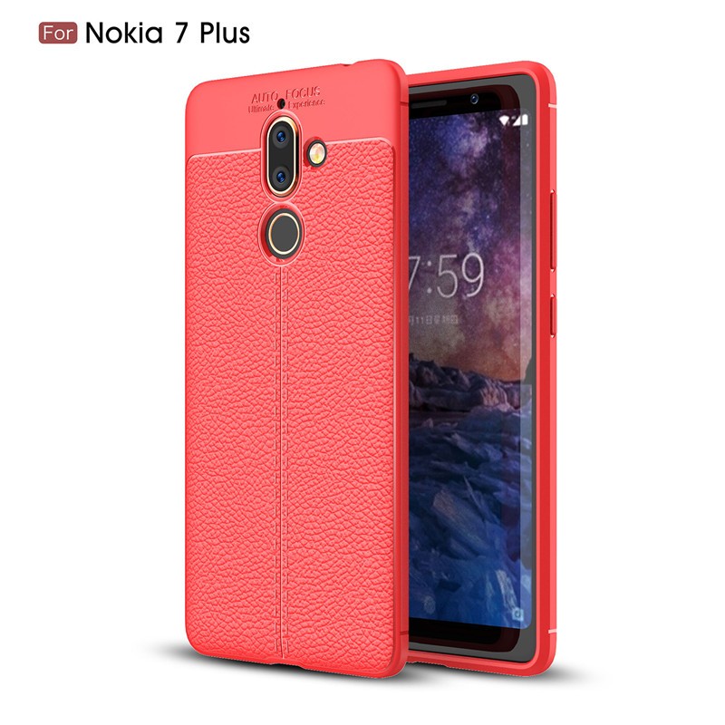 фото Задняя обложка для nokia 7 plus 7plus case мягкий tpu silicon fecoprior красный