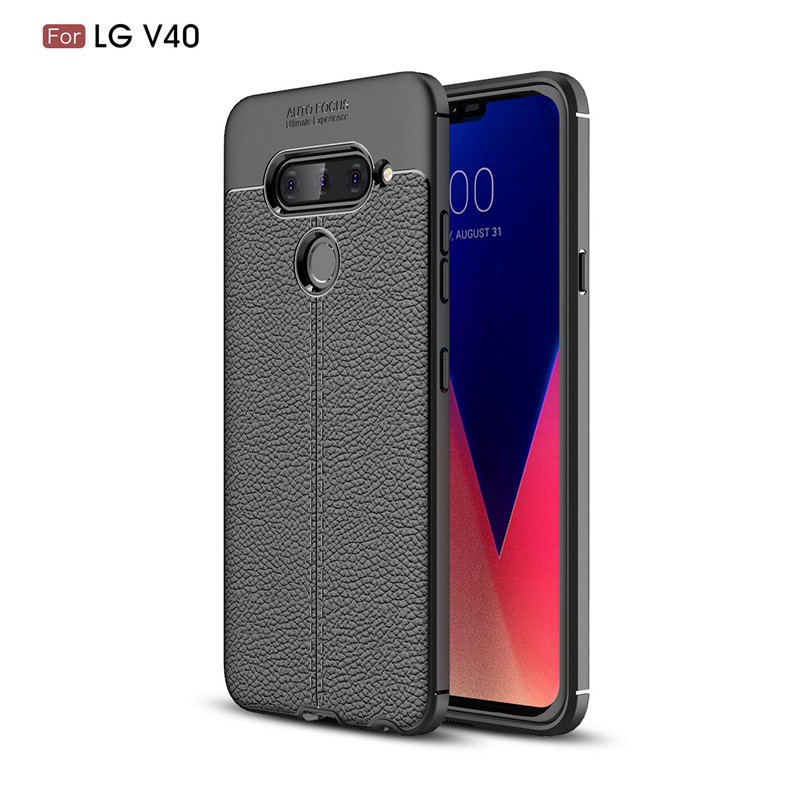 

Fecoprior черный, Задняя обложка для LG V40 V 40 LGV40 Корпус Ultra Thin