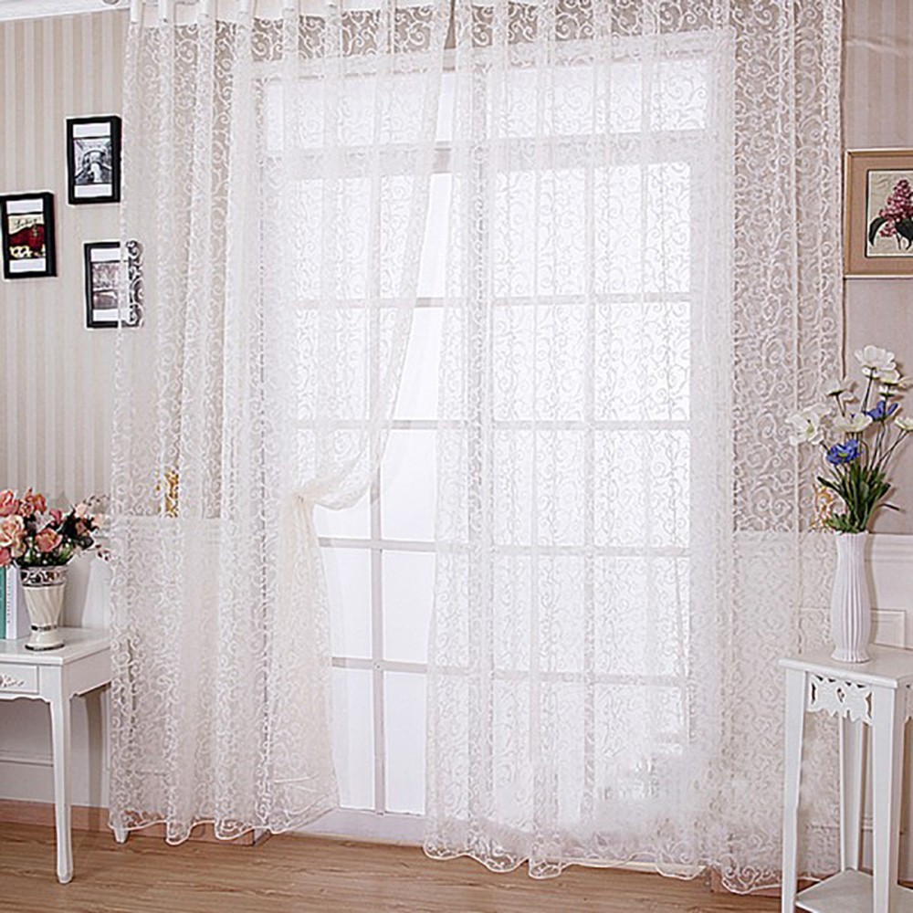 

GBTIGER White 100 х 270 см, Оконная занавеска