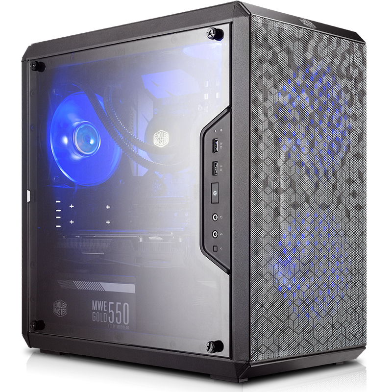 

JD Коллекция Q300L MATX прозрачная боковая панель прорастают новые дефолт, Joycollection