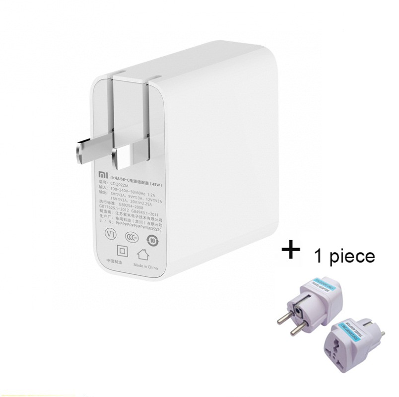 

TXZHAJGHON ADD EU Adapter, Для оригинального Xiaomi Mi USB-C