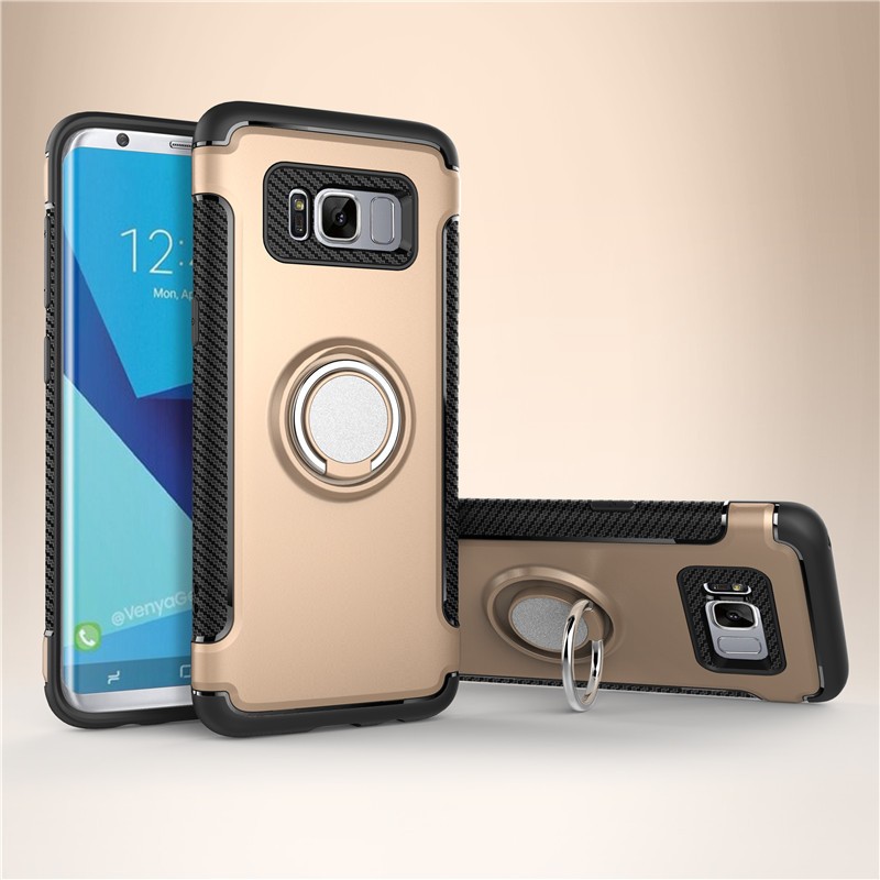 

Fecoprior Золото Samsung Galaxy S8 Plus, Задняя обложка для Samsung Galaxy S8 Plus Чехол для автомобильного держателя для жестких дисков PC Silicon