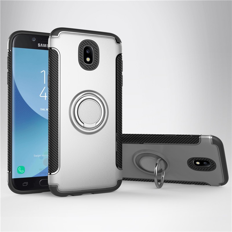 

Fecoprior Серебряный, Задняя обложка для Samsung Galaxy J3 2017 J330 Чехол для автомобильного держателя для жестких дисков Silicon