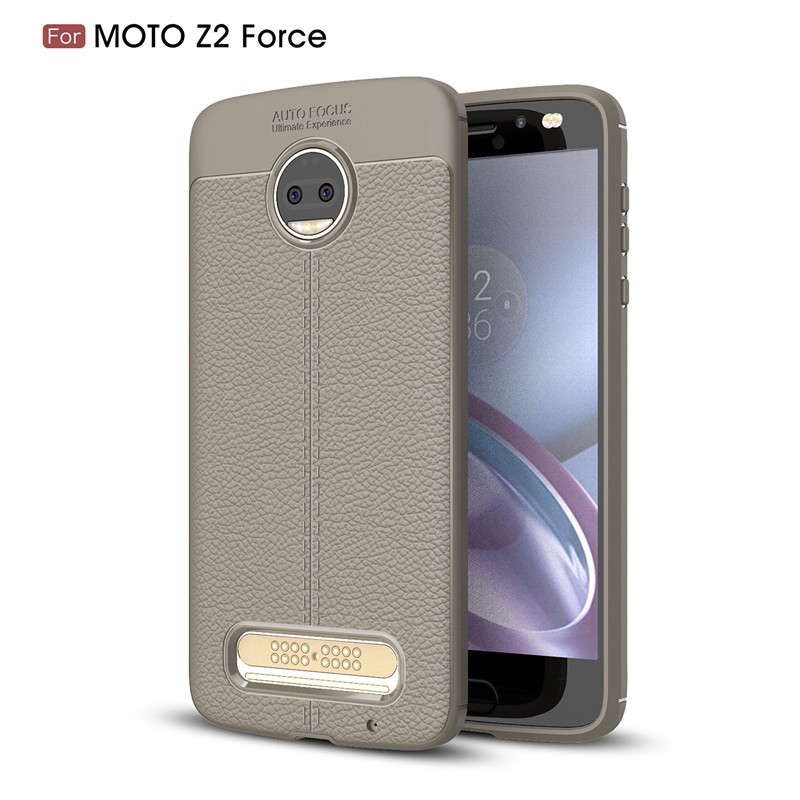 

Fecoprior Серый, Задняя обложка для Motorola Moto Z2 Force Case Мягкий TPU Silicon