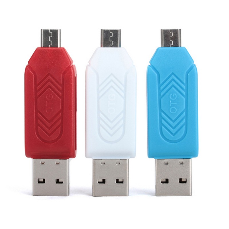 

JYSS красный 2-в-1, Micro USB-кард-ридер с micro usb OTG-кард-ридер с OTG 2 в 1 кард-ридере