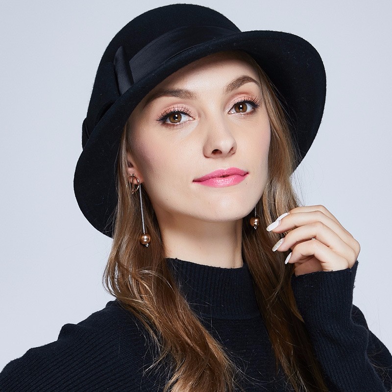 

LUONIWEILIN Black Свободный размер, vintage fedora Cap