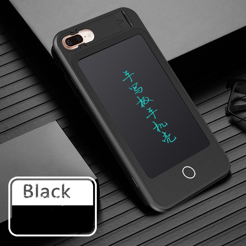 

SHINECON черный iPhone X, кожаный чехол для телефона в стиле Wordpad Рукописный чехол для телефона