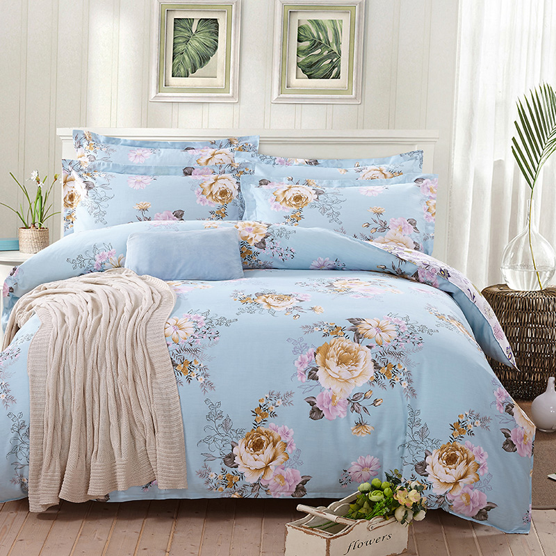 

JD Коллекция синие цветы Кровать 15 м 18 м