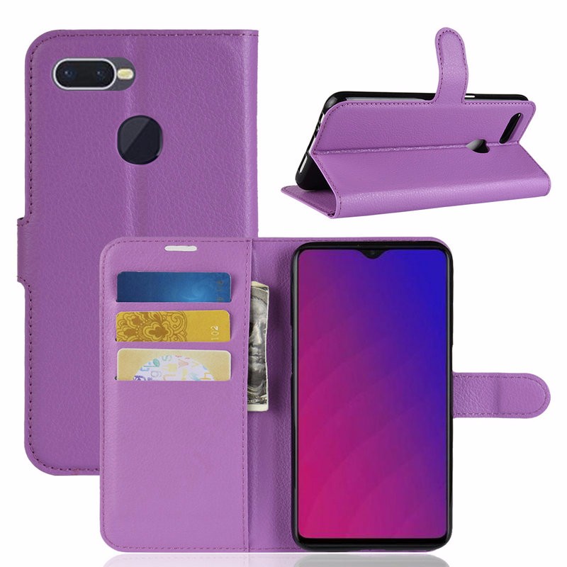 

WIERSS Пурпурный, для Oppo F9 CPH1825 CPH1881 WIERSS Кошелек телефонный чехол