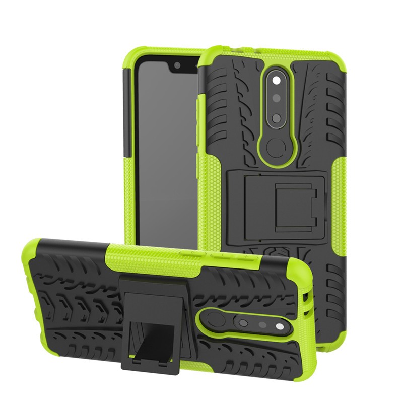 

Fecoprior Зеленый, Корпус для Nokia X5 NokiaX5 Стойка для задней крышки Silicon TPU PC Armor
