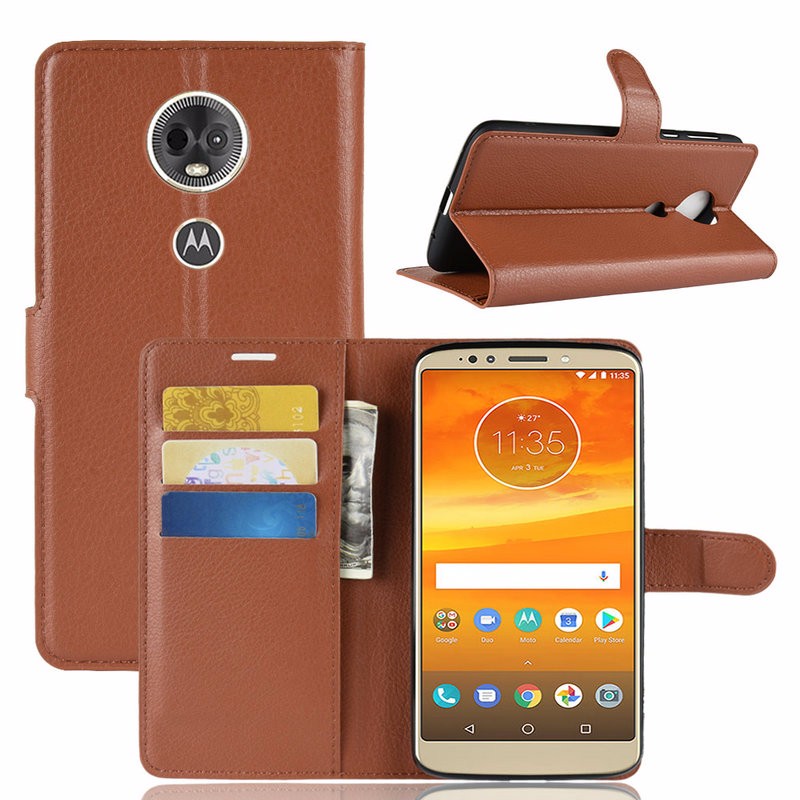 

WIERSS коричневый, для Motorola Moto E5 Plus XT-1924 WIERSS Кошелек телефонный чехол