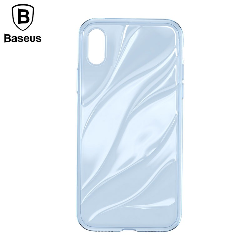 

Baseus прозрачный синий iPhone X