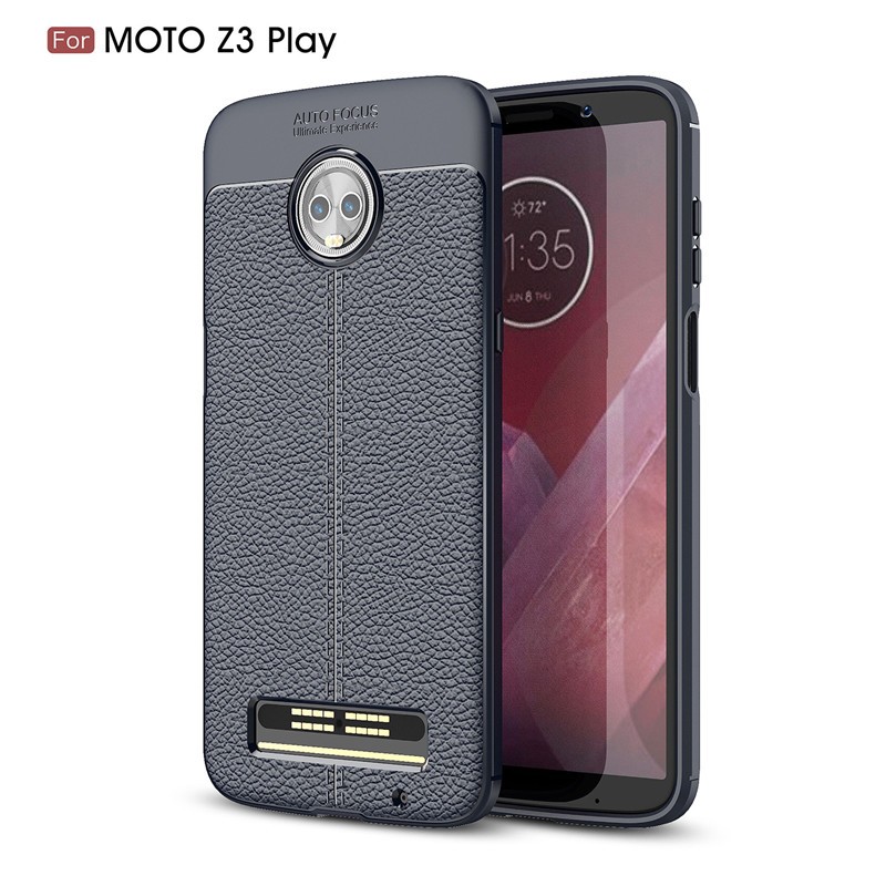 

Fecoprior Purplish Blue, Задняя обложка для Motorola Moto Z3 Play Case Мягкая TPU Silicon