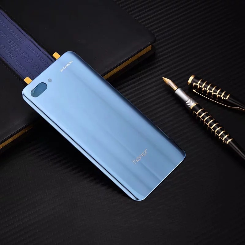 

Fecoprior Серый, Оригинальный корпус для Huawei Honor 10 Honor10 Стеклянная задняя крышка батарейного отсека